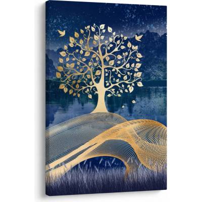 Obraz jeleňov pri splne, jednodielny 60x90 cm