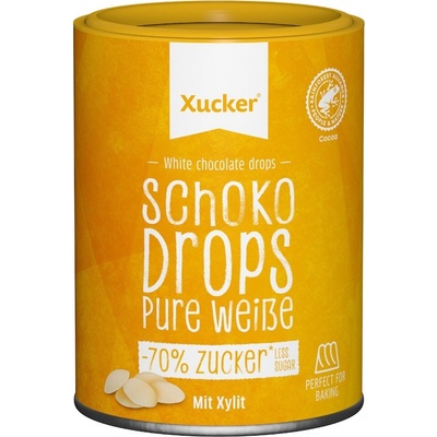 Xucker biele čokoládové kvapky 200 g