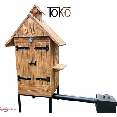 TOKO drevená Big Ben 50x50x190 cm s rozšírenou strechou