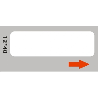 Niimbot A2A68601601 12x40 mm 155 ks biele samolepiace štítky