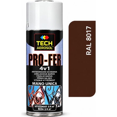 Pro-Tech Pro-Fer 4v1 Sprej na hrdzu 400 ml hnedá čokoládová