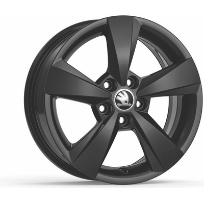 Škoda DENEB 6x15 5x100 ET38 black metallic