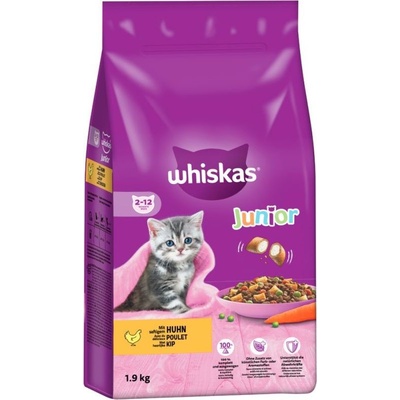 Whiskas Dry Junior s kuřecím 1,4 kg