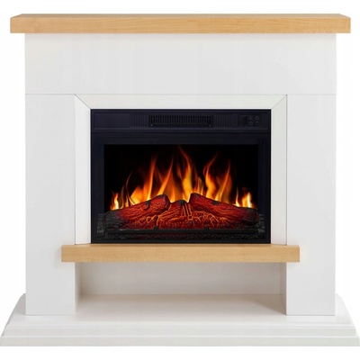 ArtiFlame Elektrický krb Shelford AF23S bílý + efekt plamene