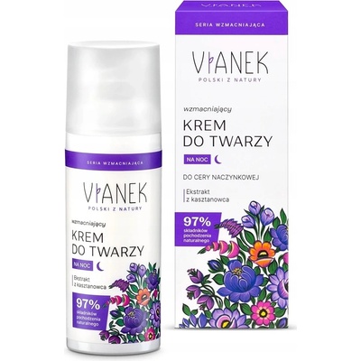 Vianek Energizing normalizující noční krém pro normální až mastnou pleť s extraktem z kopřivových listů 50 ml – Hledejceny.cz