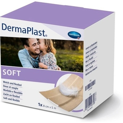 Hartmann DermaPlast SOFT náplast s polštářkem 8 cm x 5 m