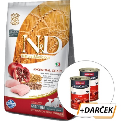 N&D Low Grain Medium & Maxi Chicken & Pomegranate 12 kg