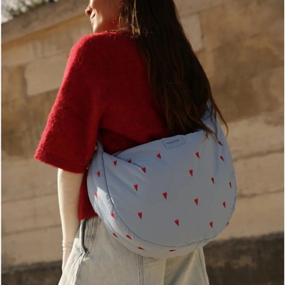 STUDIO NOOS Puffy Cross Body Bag Light Blue Hearts – Hledejceny.cz