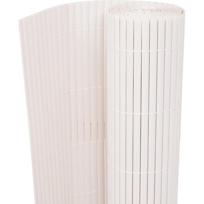 Bílý PVC zahradní plot 90 x 300 cm, odolný proti UV záření