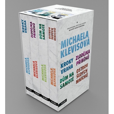 Michaela Klevisová BOX 2 Kroky vraha, Zlodějka příběhů, Dům na samotě, Ostrov šedých mnichů - Michaela Klevisová