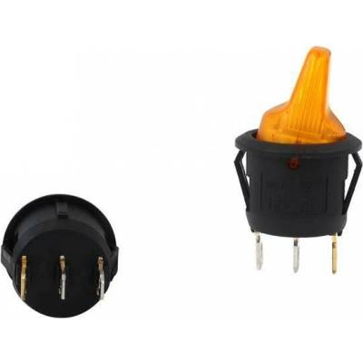TNG Páčkový vypínač ON-OFF 3PIN Led žltý PP-WL-159