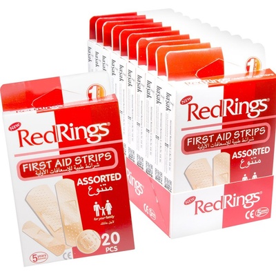 Red Rings Rodinné náplasti různé velikosti 20 ks