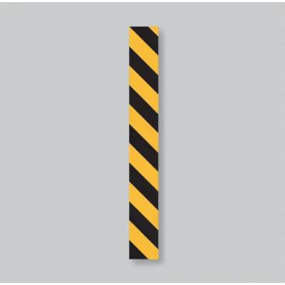 Předformovaná výstražná čára – termoplast, černo-žlutá, 1000×100mm, bal 10 ks