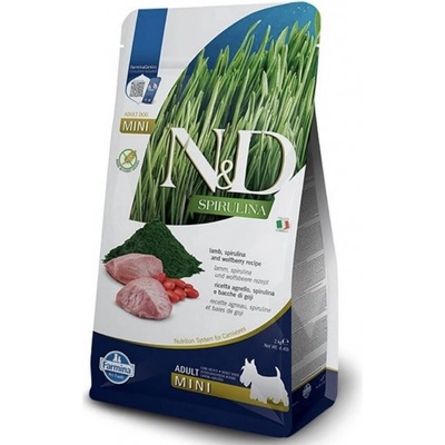 N&D Spirulina Dog Adult Mini Lamb & Wolfberry 2 kg