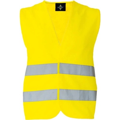 Korntex Cologne Unisex bezpečnostná vesta na zips KX217 Signal Yellow