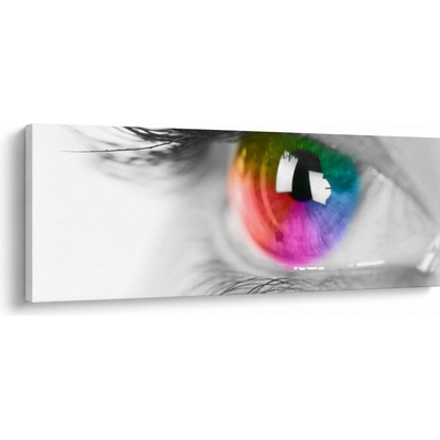 Obraz - Oční duhovka, jednodílný 100x40 cm
