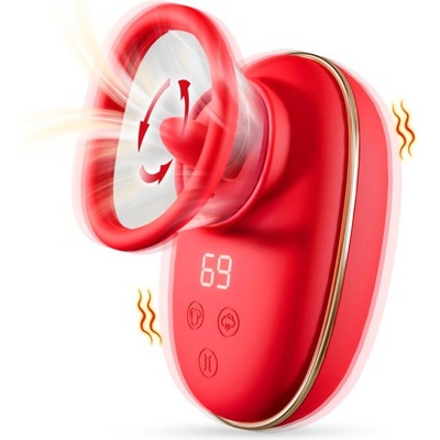 SuperLove Dream Lover 3in1 Perfect Vaccum Licking Stimulator Red