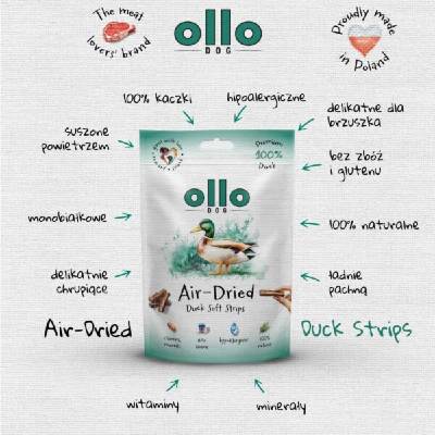 OLLO Air Dried Duck strips Mono 80 g