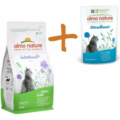 Almo Nature jehněčí pro kočky s přecitlivělostí na krmivo 0,4 kg – Hledejceny.cz