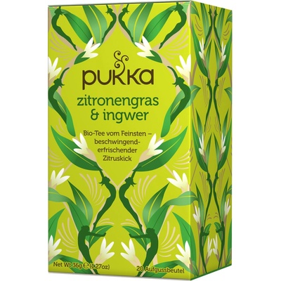 Pukka Čaj citronová tráva a zázvor bio 36 g