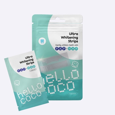 Hello Coco Ultra PAP+HAP bělící pásky na zuby 5 ks
