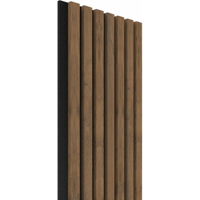 Akustický panel Oak tobacco 28,5x275 cm lamely na filcu DAP30275DB028