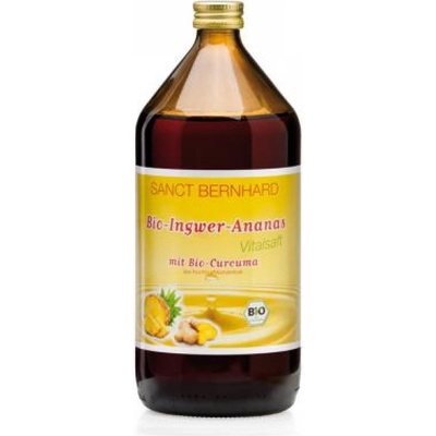 Sanct Bernhard 100% Bio zázvorovo ananasový sirup s kurkumou 1 l