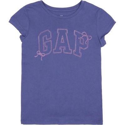 GAP V-FRCH SS Logo Tee modrá ružová