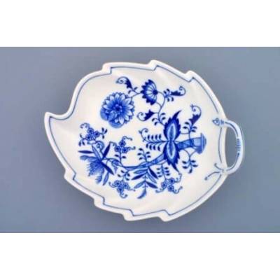 Český porcelán Dubí miska List 10077 Cibulák 22 cm