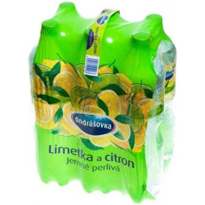 Ondrášovka Limetka a citron ochucená minerální voda 6 x 1,5 l