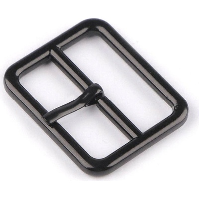 Prima-obchod Kovová spona / opasková přezka, průvlek 30; 35; 40 mm, barva 1 (30 mm) černý lak