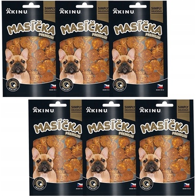 Akinu MASÍČKA PREMIUM Immunity pamlsek pro psy 6 x 75 g