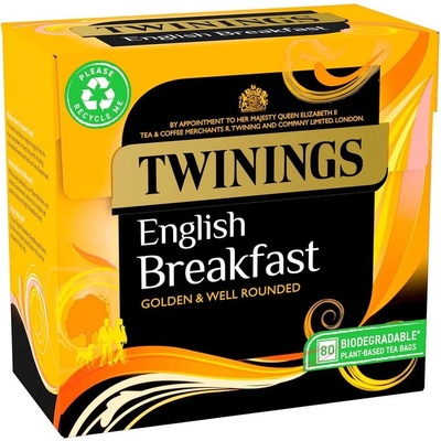TWININGS Černý čaj ENGLISH BREAKFAST 80 sáčků 200 g