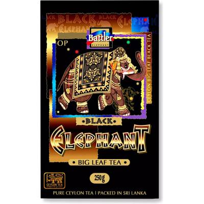 Battler Black Elephant cejlónsky veľkolistý čierny čaj OP Big Leaf, 250 g