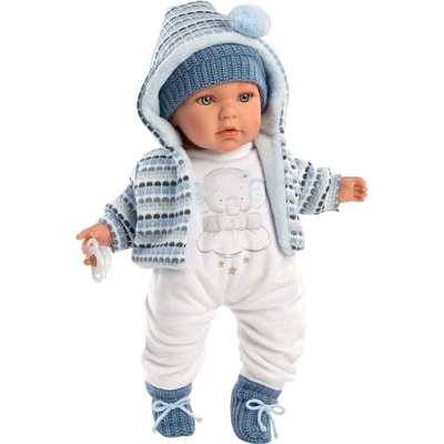 Llorens 42405 BABY ENZO realistická se zvuky a měkkým látkovým tělem 42 cm