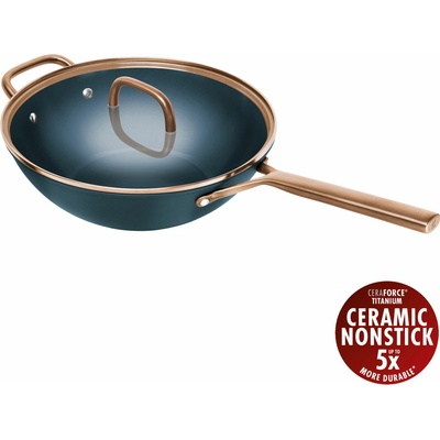 Zwilling Hliníková pánev s keramickým povrchem Wok MILANO P.30cm modrá