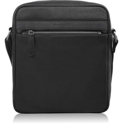 Paolo Peruzzi Černý pánský kožený crossbag Olof