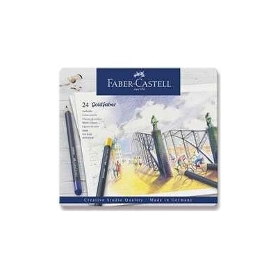 Faber Castell Goldfaber pastelka 114724 plechová škatuľka 24 ks