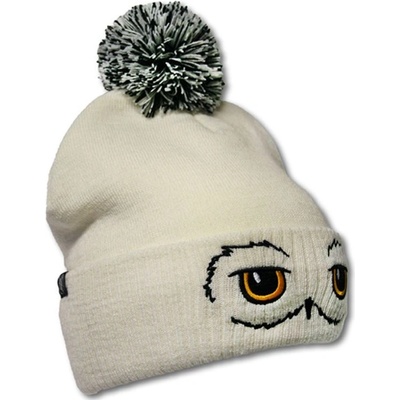 dětská zimní pletená čepice Harry Potter Hedwig bílá