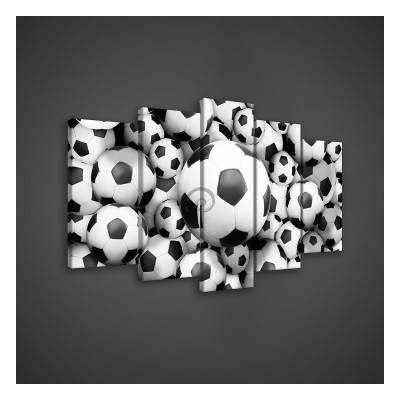 Obraz na plátne viacdielny - OB3527 - Futbalová lopta 100cm x 60cm - S17