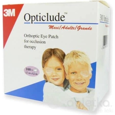 3M Opticlude očná náplasť Maxi 5,7x8, 2 cm (1539) hnedá 100 ks
