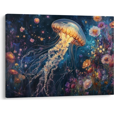 Obraz - Magická medúza, jednodílný 70x50 cm