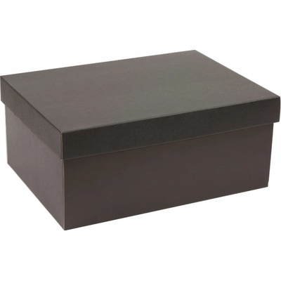 Dárková krabička s víkem 350x250x150 mm, černá