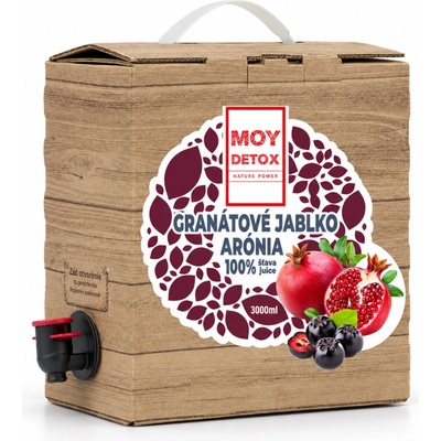 Moy Džús Granátové jablko Arónia 100% šťava 3 l