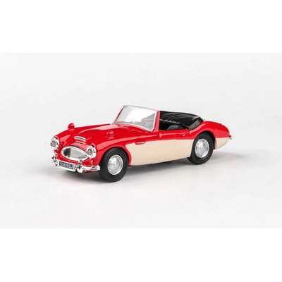 Abrex Cararama Austin Healey Open Top červená& Cream 1:43