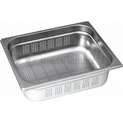 Dierkovaná gastro nádoba GN 1/2 nerezová 325 x 265 mm, h 6,5 cm 3160306