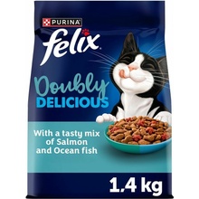 Felix Doubly Delicious Adult losos a mořské ryby 1,4 kg