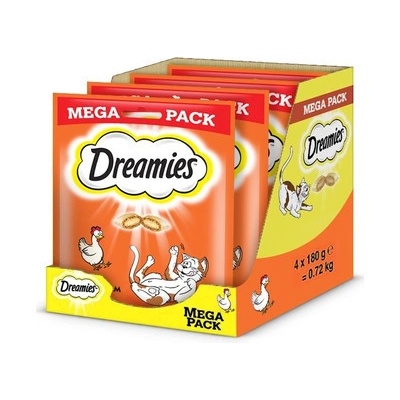 Dreamies Mega Kuřecí 4 x 180 g