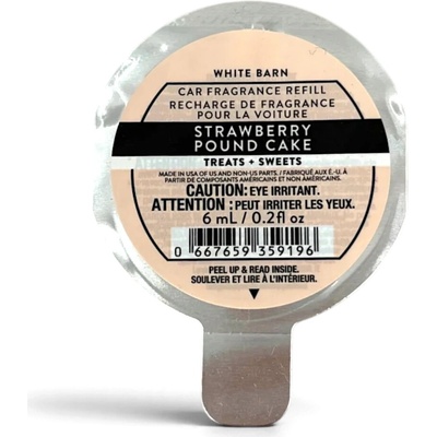 Bath & Body Works Strawberry Pound Cake náhradná náplň 6 ml