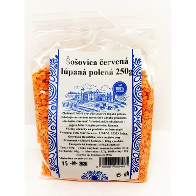 Najtelo šošovica červená lúpaná polená 250 g